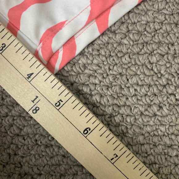 Columbia Womens Shorts Size Large Pink White Wavy Striped Drawstring Athletic - Picture 5 of 10